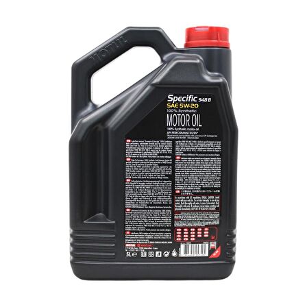 Motul Specific 948 B 5W-20 5 Lt Tam Sentetik Motor Yağı