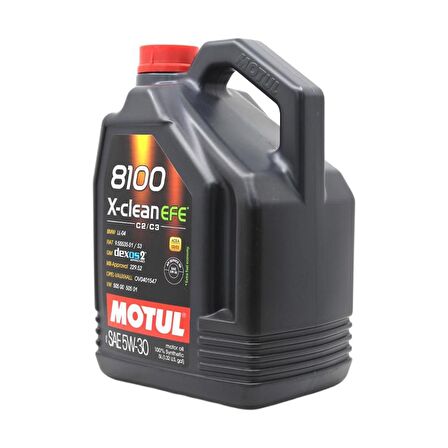 Motul 8100 X-Clean EFE 5W-30 5 Lt Tam Sentetik Motor Yağı