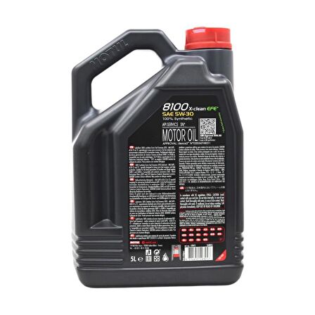 Motul 8100 X-Clean EFE 5W-30 5 Lt Tam Sentetik Motor Yağı