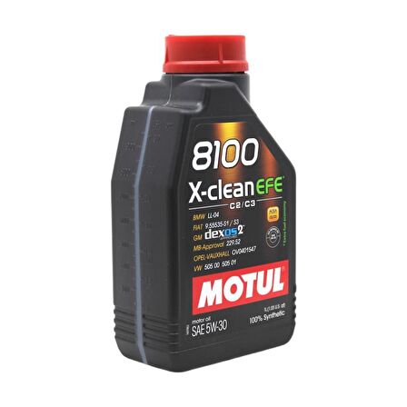 Motul 8100 X-Clean EFE 5W-30 1 Lt Tam Sentetik Motor Yağı