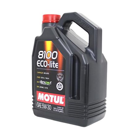 Motul 8100 Eco-Lite 5W-30 4 Lt Tam Sentetik Motor Yağı