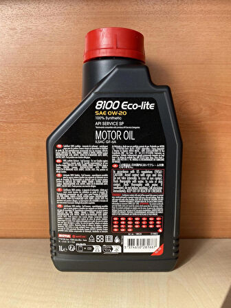 MOTUL 8100 ECO-LİTE SAE 0W-20 1LT 