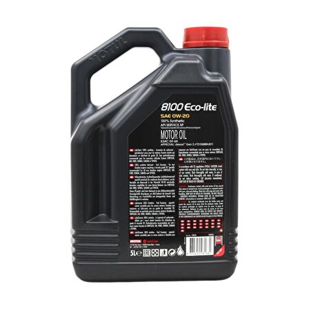 Motul 8100 Eco-Lite 0W-20 5 Lt Tam Sentetik Motor Yağı