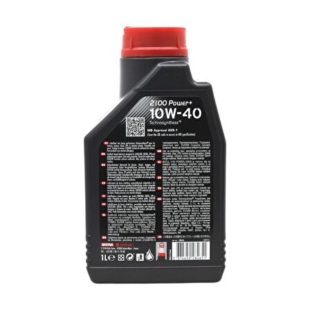 Motul 2100 Power+ 10W-40 1 Lt Dizel ve Benzinli Motor Yağı