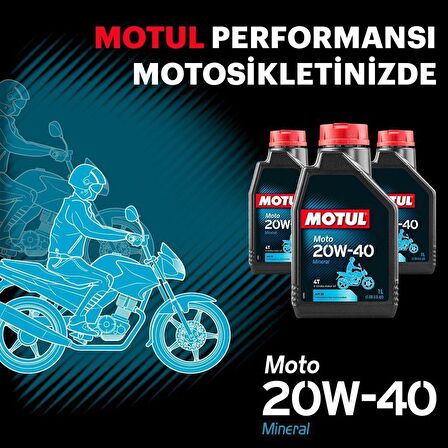 MOTUL Scooter Moto 20W-40 Mineral 1 Lt 