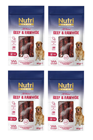 Nutri Canin Rawhide Sığır Etli Köpek Ödülü 80 Gr. X 4 Adet