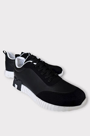 Erkek Günlük Sneaker Ayakkabı SİYAH - BEYAZ