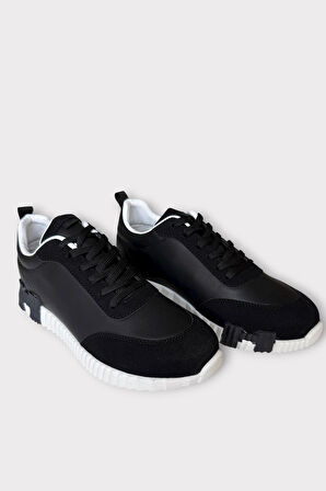 Erkek Günlük Sneaker Ayakkabı SİYAH - BEYAZ