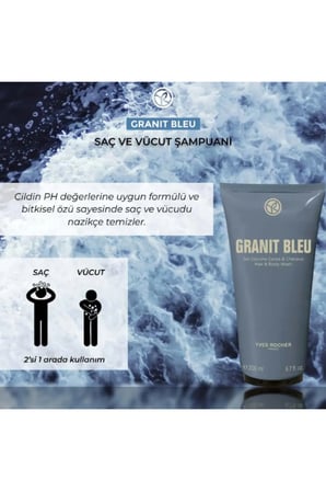 Bergamot Bretanya Algleri ve Vetiver Notaları Yeni Parfümlü Erkek Saç Ve Vücut Şampuanı 200ml