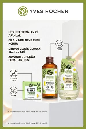 Vegan Duş Bakım Seti Mine Çiçeği Papatya - 600 ml Yedek + 400 ml Jel + 100 g Sabun