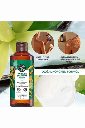 Egzotik Vanilya Vegan Duş Jeli Seti 400 ml Nemlendirici Jel + 600 ml Yedek Paket