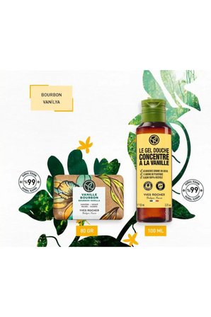 Egzotik Vanilya Esintili Duş ve Bakım Seti - Duş Jeli 100ml + Katı Sabun 80 Gr