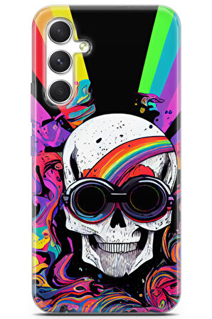 Samsung Galaxy A54 5G uyumlu Renkler 5 UV Lans Acid Kurukafa