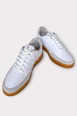 Erkek Günlük Bağcıklı Spor Ayakkabı BEYAZ