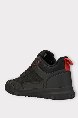 Su ve Soğuğa Dayanıklı Erkek Trekking Outdoor Bot SİYAH - KIRMIZI