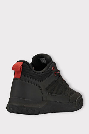 Su ve Soğuğa Dayanıklı Erkek Trekking Outdoor Bot SİYAH - KIRMIZI