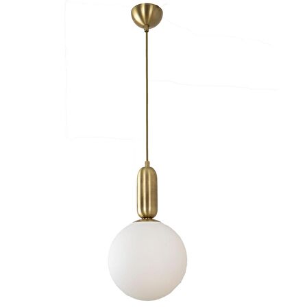 Arlo Tekli Eskitme Camlı Sarkıt -Led Ampul  Dahil Modern Koridor Mutfak Salon Sarkıt Avize