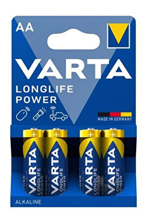 Longlife Power Kalem Pil AA 4’lü 1.5V Alkalin