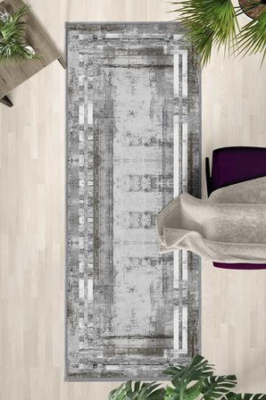 Ehl-09 Yıkanabilir Yolluk Halı Kaymaz Taban Salon Mutfak
