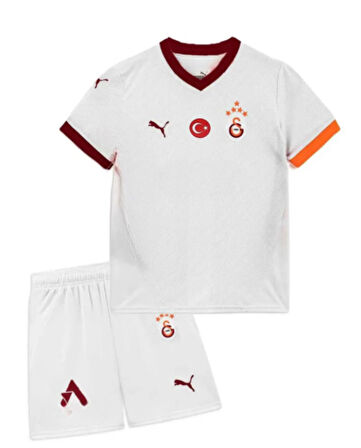 Galatasaray Orijinal Lisanslı 24-25 Sarı - Kırmızı 5 Yıldızlı Çocuk Forma Set