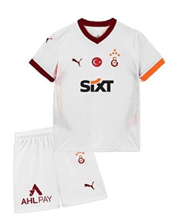 Galatasaray Orijinal Lisanslı 24-25 Sarı - Kırmızı 5 Yıldızlı Çocuk Forma Set