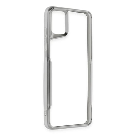 Samsung Galaxy A05 Kılıf Boyi Silikon Kapak - Gümüş