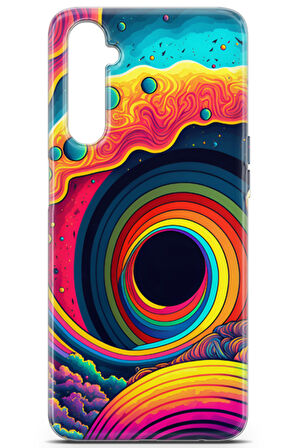 Realme 6 uyumlu Renkler 12 HD Ultra Renk Sarmal Mavi
