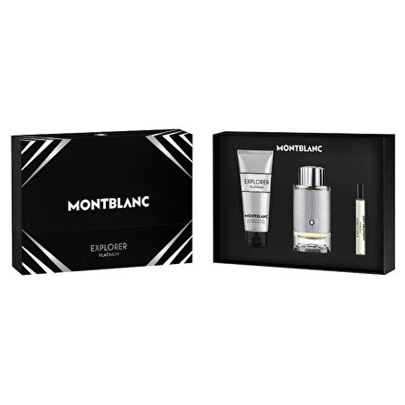 Montblanc Explorer Platinum Edp 100 Ml + Shower Gel 100 Ml + Edp 7,5 Ml