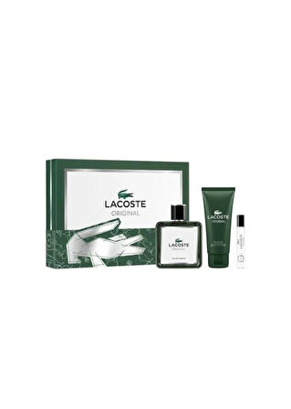 Lacoste Original Parfum 100 Ml + Shower Gel 100 Ml + Parfum 7,5 Ml