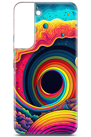 Samsung Galaxy S22 uyumlu Renkler 12 Darbe Emici Renk Sarmal Mavi