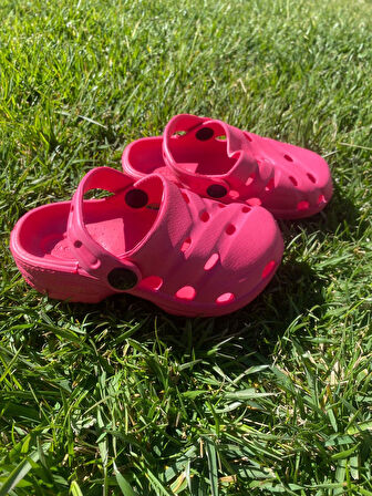 Kaşgar Unisex Çocuk Terliği Elips Desen Yazlık Çocuk Terlik