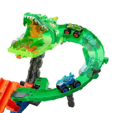 JFR06 Hot Wheels Monster Trucks Sharks vs. Dinos Ejderha Yok Edici