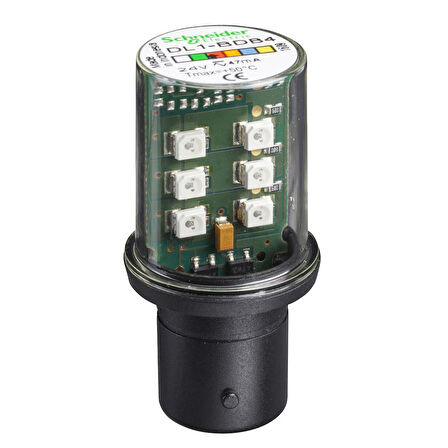 Schneider DL1BDB4 KIRMIZI LED BA15D 24VAC/DC 