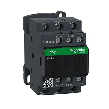 LC1D18E7 TeSys D kontaktör - 3P(3 NA) - AC-3 - &lt;= 440 V 18 A - 48 V AC bobin