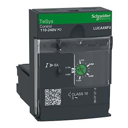 LUCAX6FU standart kontrol ünitesi LUCA - sınıf 10 - 0,15...0,6 A - 110...220 V DC/AC