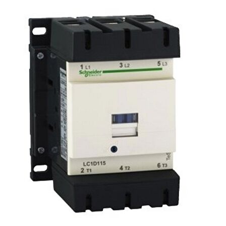 SCHNEIDER Lc1D115F7 Tesys Deca Kontaktör 3P 115A Ac3 110Vac