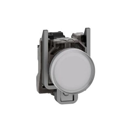 XB4BVB1, 24V entegre LED'li beyaz eksiksiz pilot ışığı Ø22 düz lens
