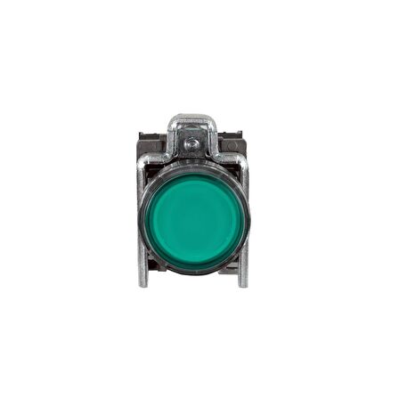 Schneider 220V 22MM - 1NA+1NK Yeşil Led Işıklı Normal Buton