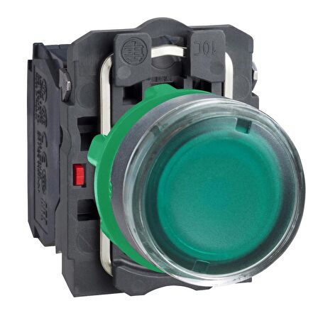 Schneider XB5AW3365 Yeşil Işıklı Yaylı Buton