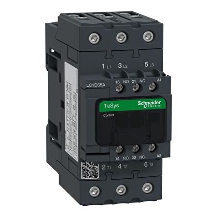 LC1D65AB7 TeSys D kontaktör 3P(3 NA) AC-3 &lt;= 440 V 65 A 24 V AC 50/60 Hz bobin