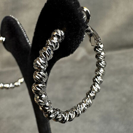 Uretti - İREM 3914 8373 Dorika Model Çelik Halka Küpe