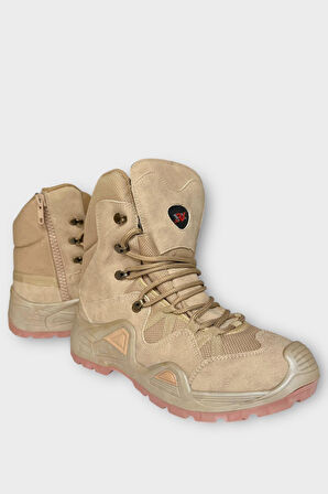 Kışlık Çöl Botu Taktikal Su Geçirmez ve Kaymaz Taban ErkekTrekking & Outdoor Bot  BEJ