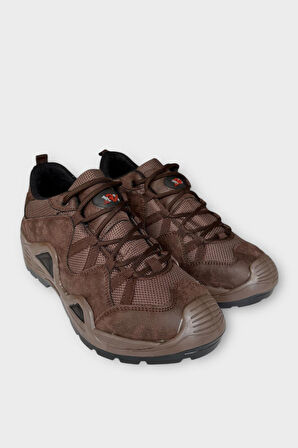 Kışlık Taktikal Su Geçirmez ve Kaymaz Taban Erkek Trekking & Outdoor Bot  KAHVERENGİ