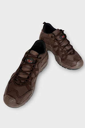 Kışlık Taktikal Su Geçirmez ve Kaymaz Taban Erkek Trekking & Outdoor Bot  KAHVERENGİ