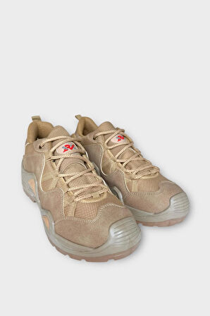 Kışlık Taktikal Su Geçirmez ve Kaymaz Taban Erkek Trekking & Outdoor Bot  BEJ