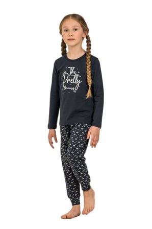 Arnetta Kız Çocuk Lacivert Pijama Takımı 3731-G 