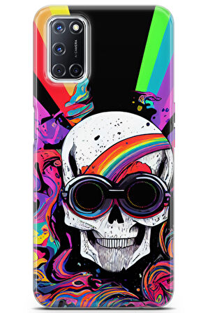 Oppo A52 uyumlu Renkler 5 Lüks Acid Kurukafa