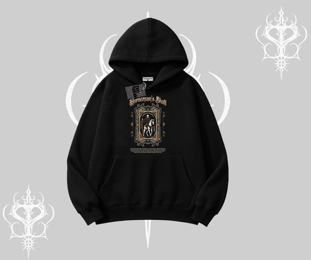Kapşonlu Sweatshirt Horseman’s Skull Dark Relic Street Legacy