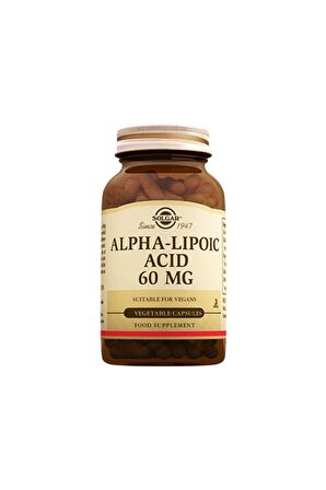 Alpha Lıpoıc Acıd 60 mg 30 Kap