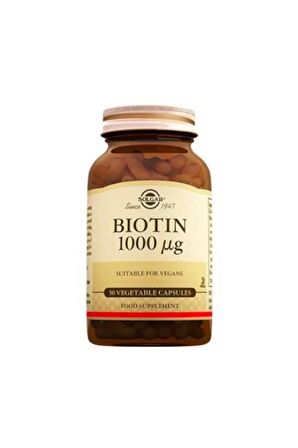Biotin 1000 Mcg 50 Kapsül